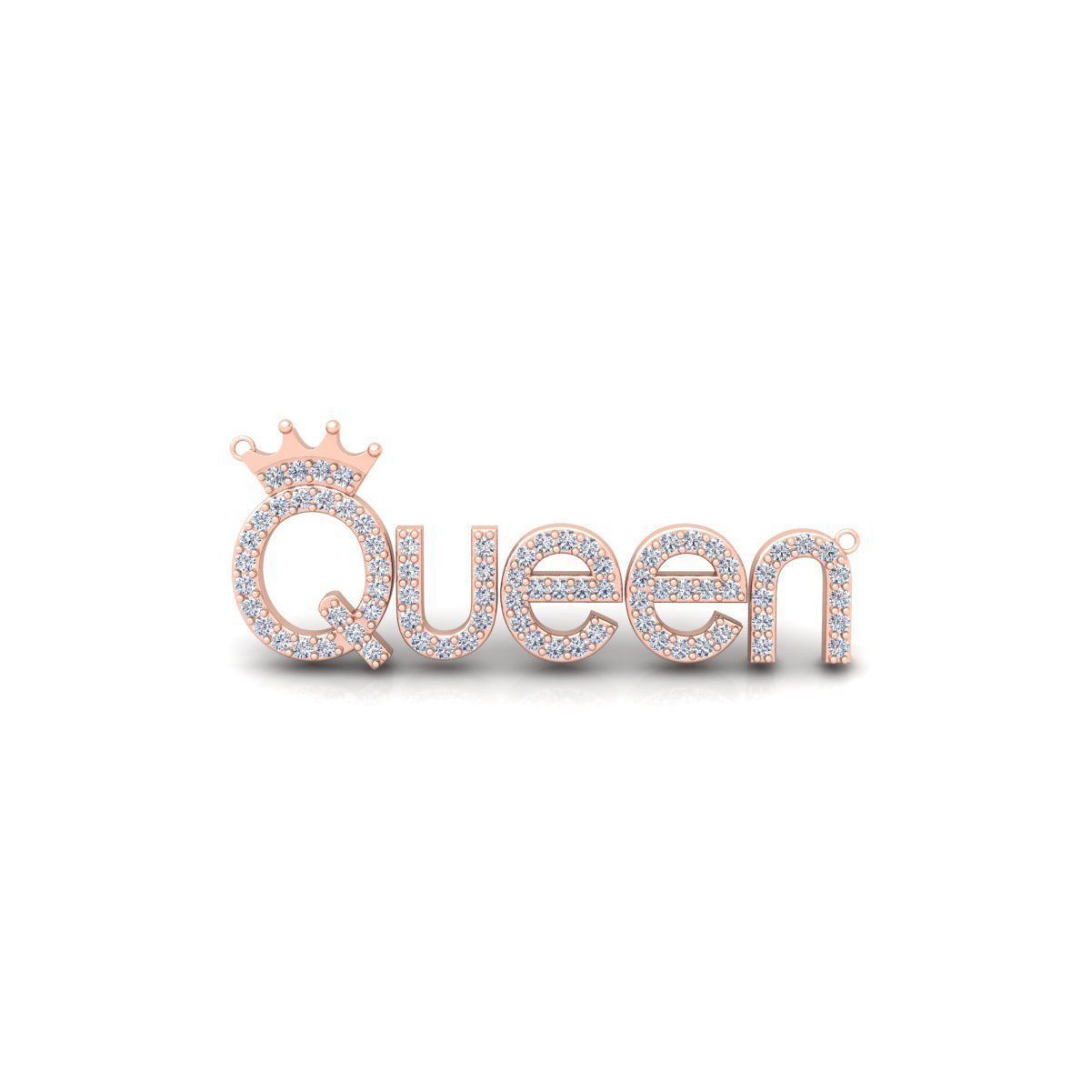 Queen Pendent 3d Model and Render Detail 3D print model_8