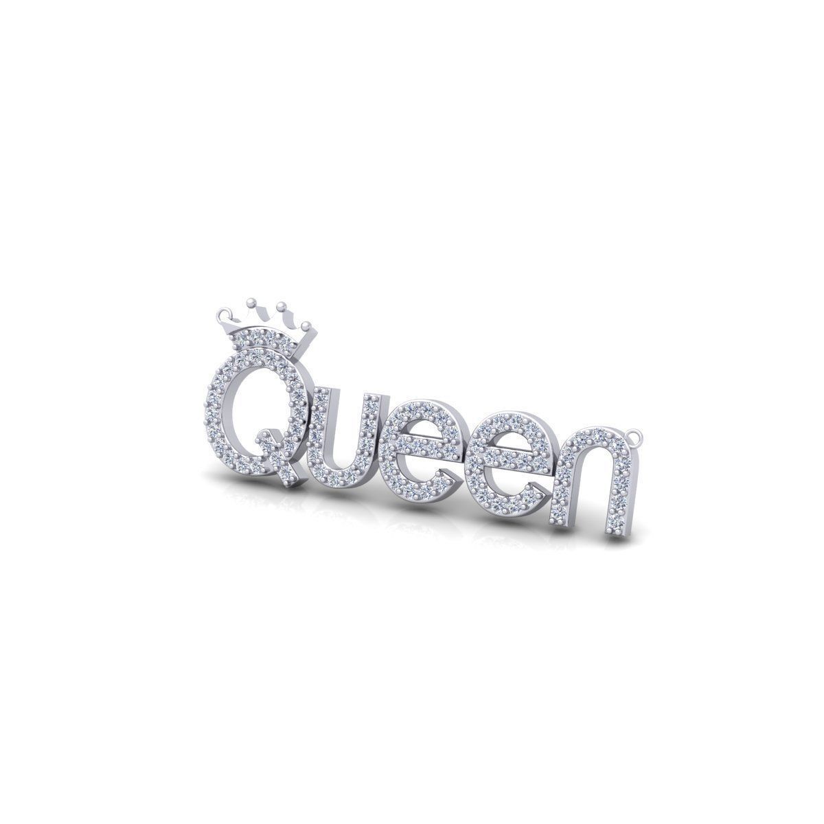 Queen Pendent 3d Model and Render Detail 3D print model_12