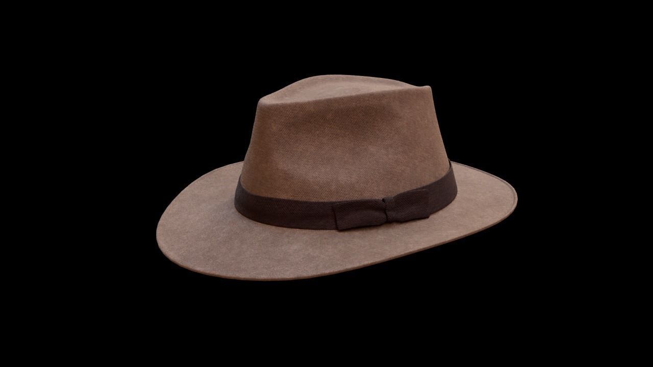 CowBoy Hat 3D model_3