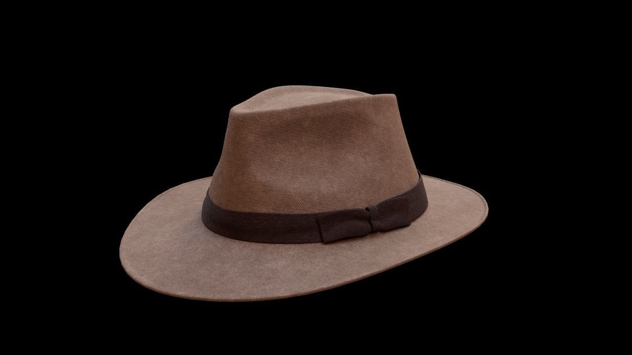 CowBoy Hat 3D model_4