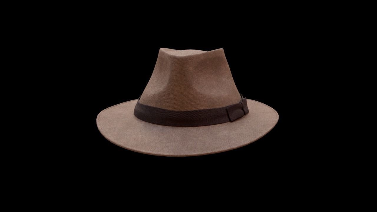 CowBoy Hat 3D model_2