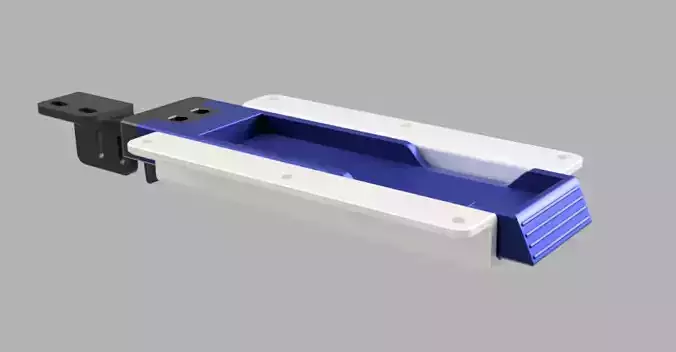 Apple TV 2021 version holder under table mount Push click 3D print model