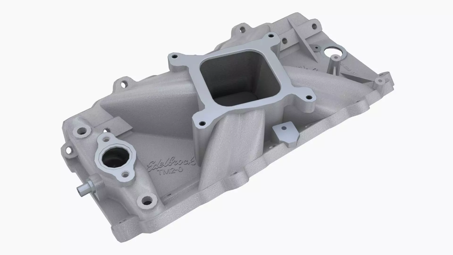Edelbrock TM 2-0 Bigblock Chevy intake manifold Low-poly 3D model