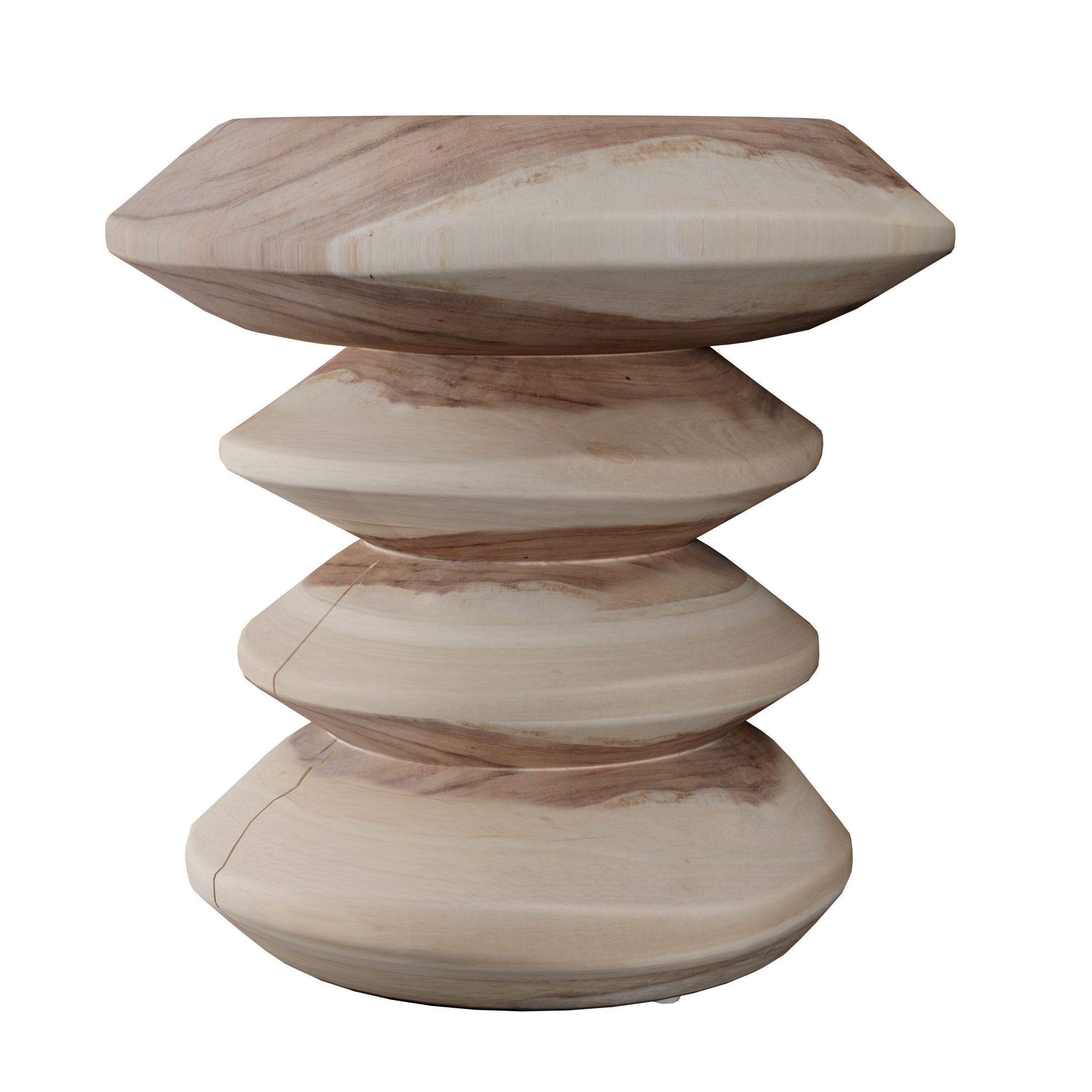 Stools and table Natural Uniqwa 3D model_1