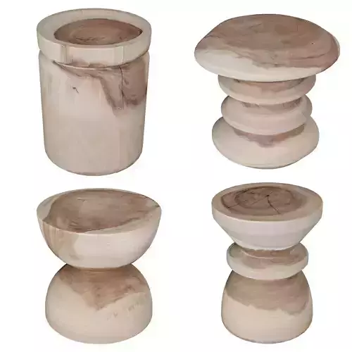 Stools and table Natural Uniqwa