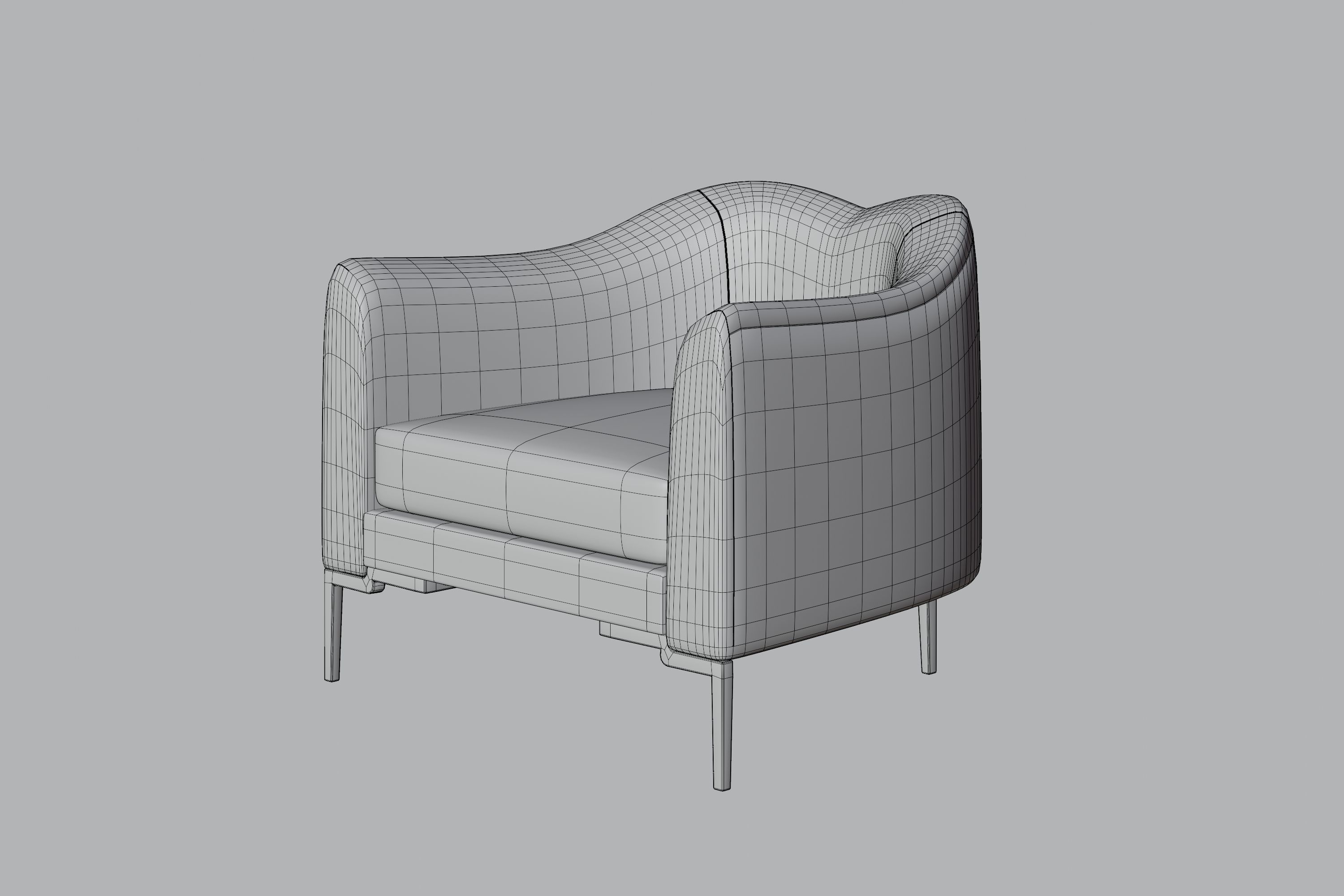 Furniture person lounge chair 3D Model Collection_16