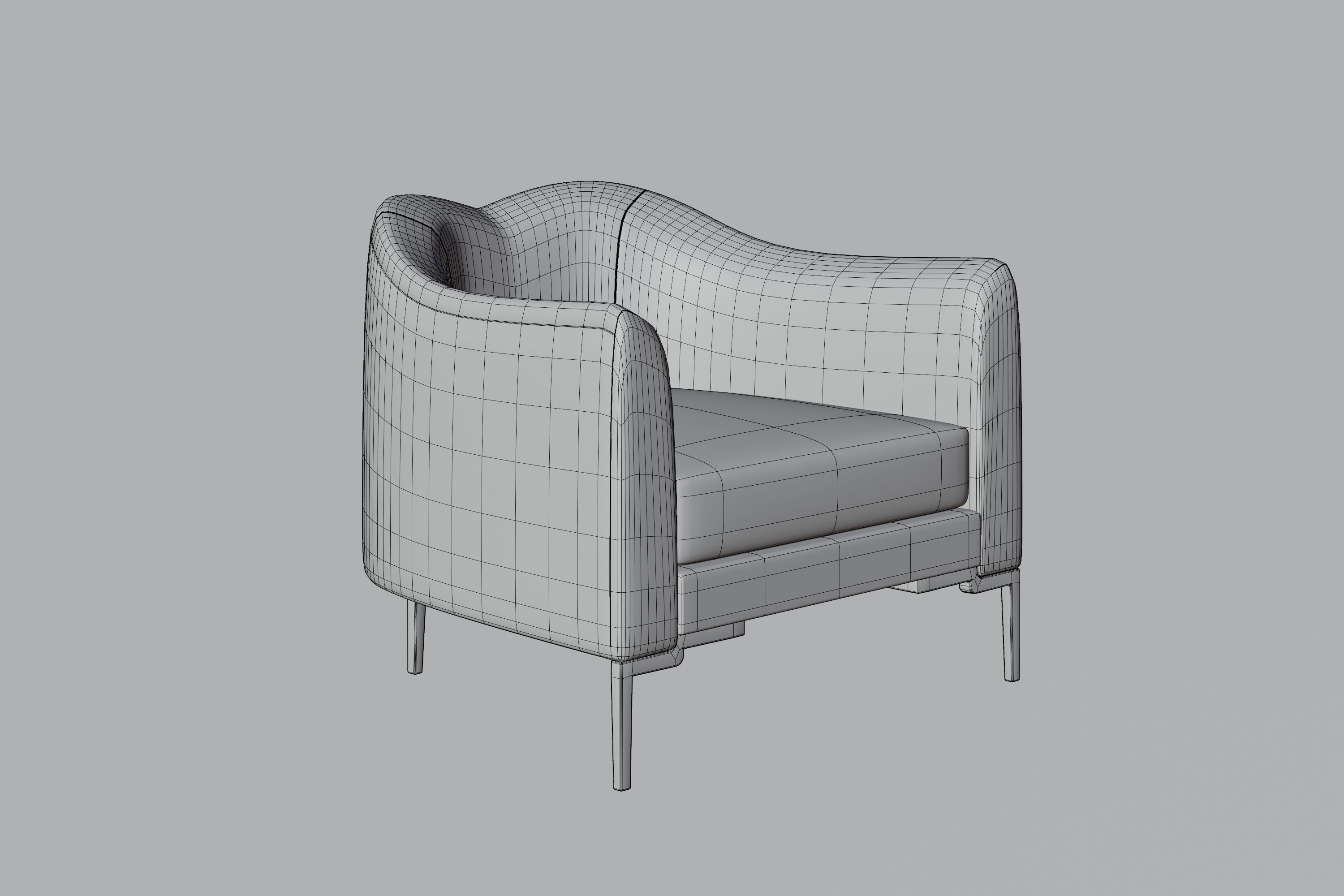 Furniture person lounge chair 3D Model Collection_4