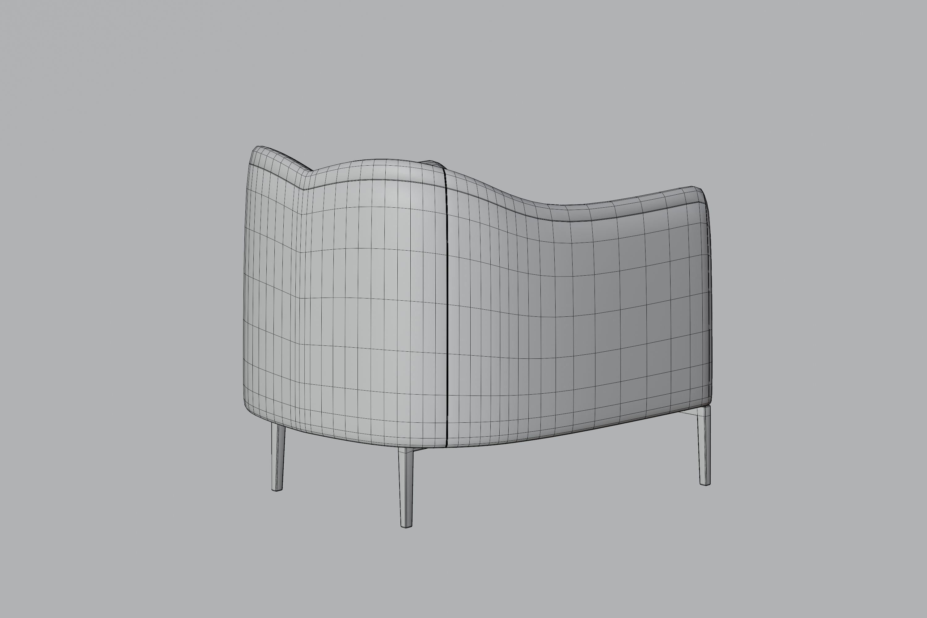 Furniture person lounge chair 3D Model Collection_8
