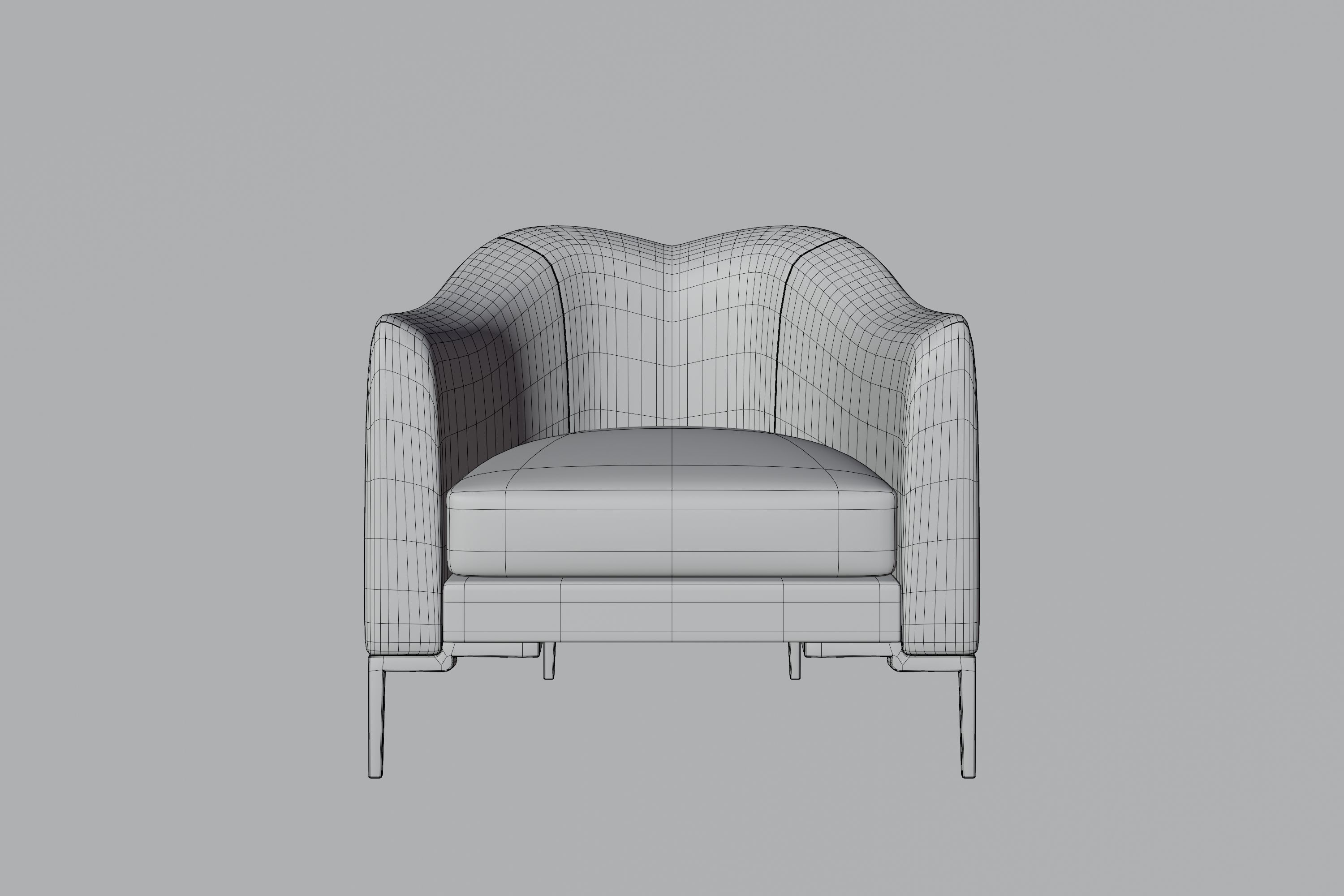 Furniture person lounge chair 3D Model Collection_2