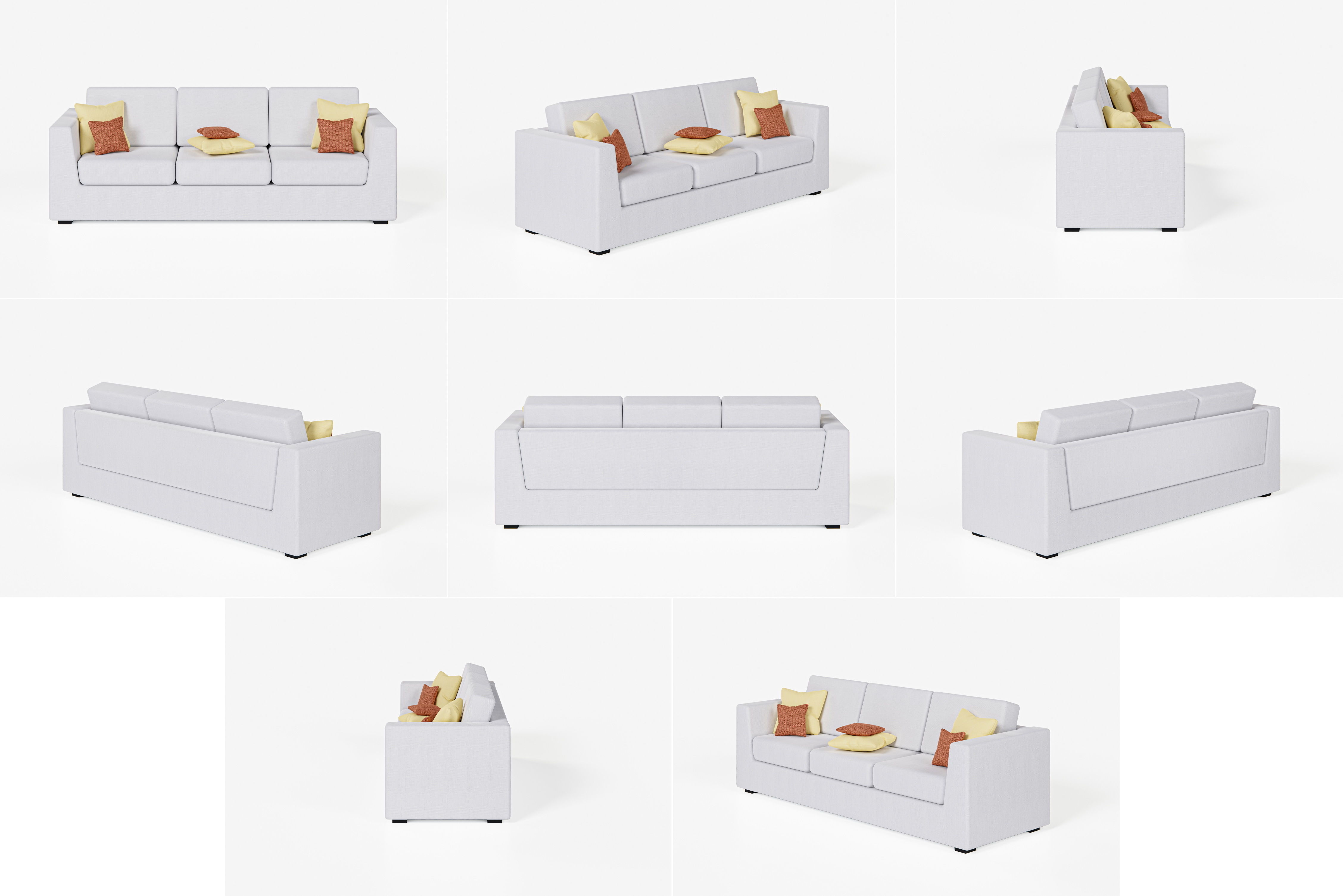 Furniture person lounge chair 3D Model Collection_34