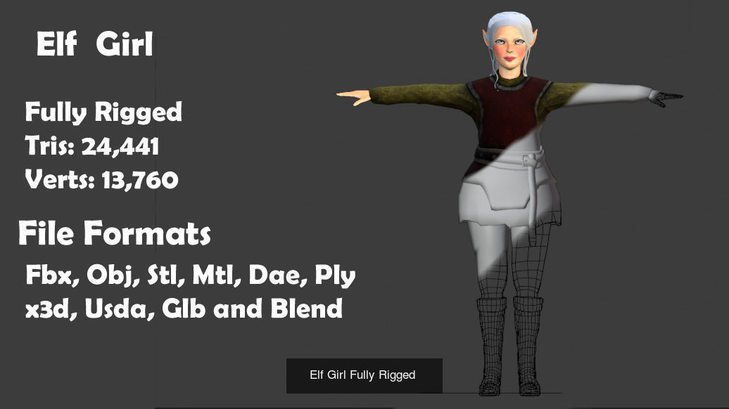 7 Rigged Character Pack 3D Model Collection_8