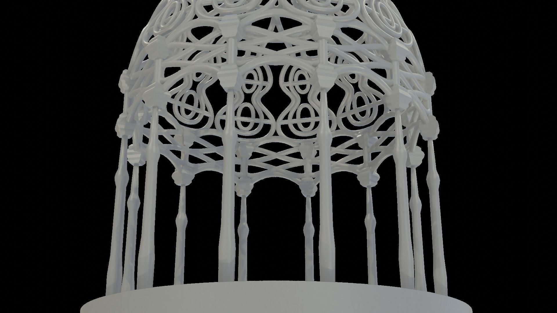 Rivendell Pergola Gazebo 3D print model_1