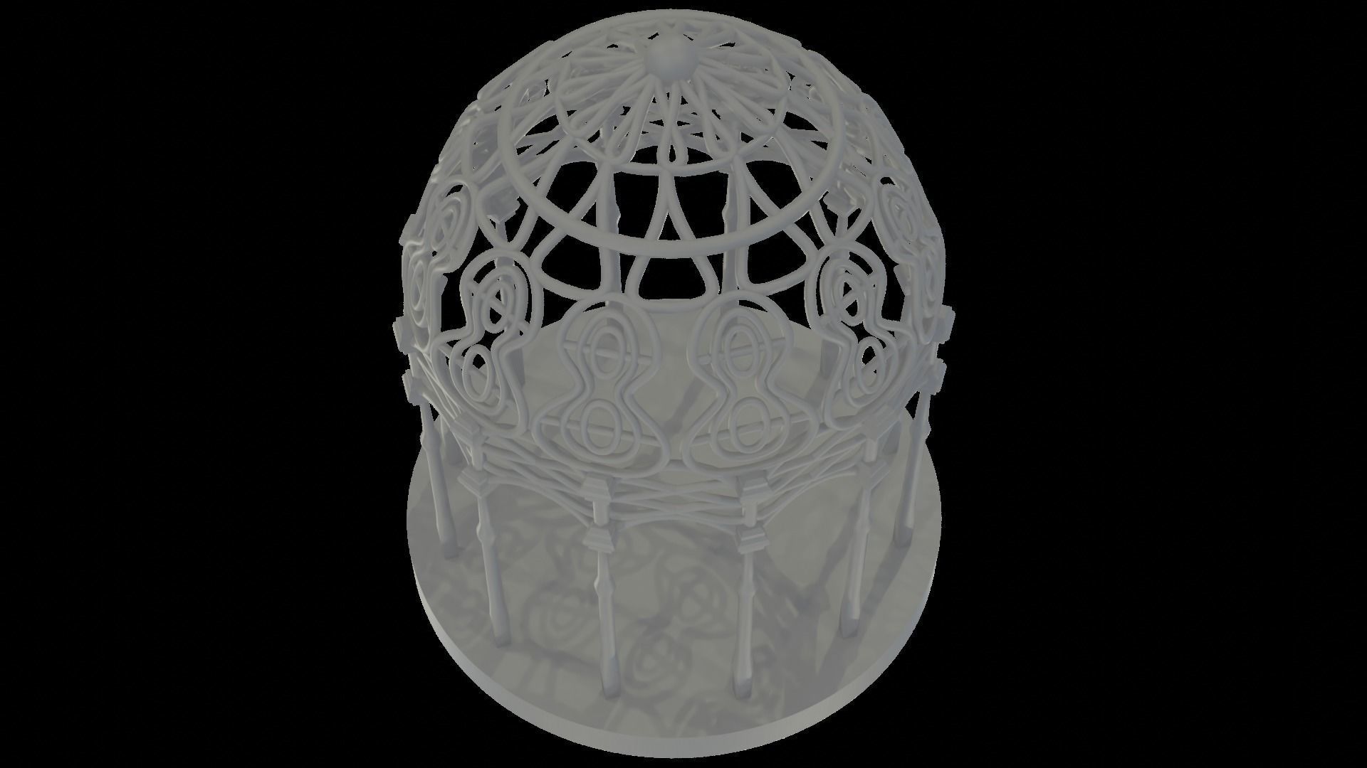 Rivendell Pergola Gazebo 3D print model_2