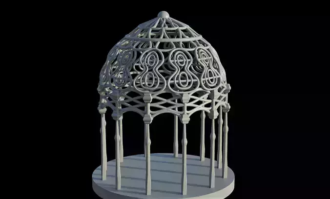 Rivendell Pergola Gazebo 3D print model