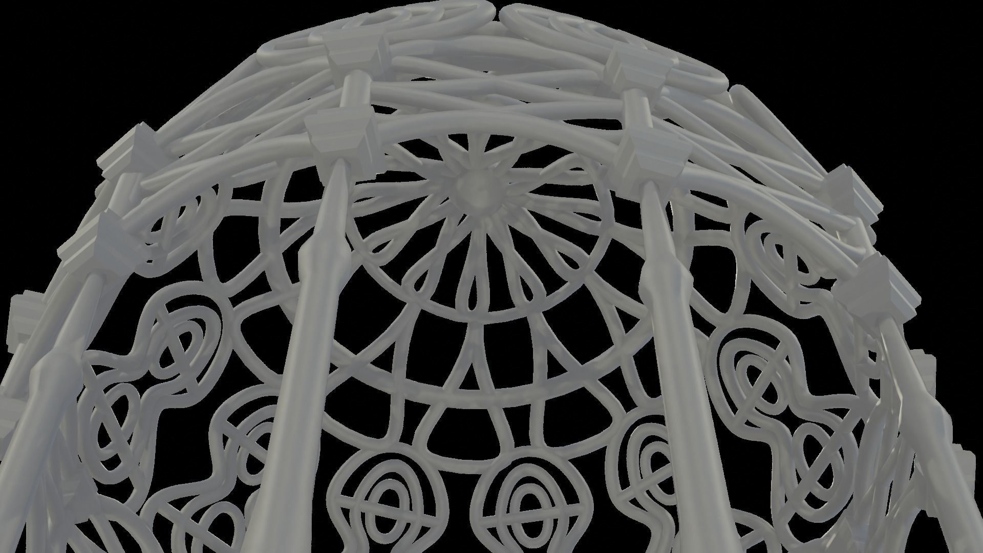 Rivendell Pergola Gazebo 3D print model_3