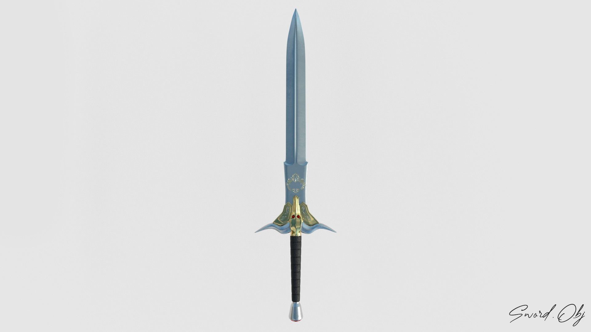 Devil Sword 3D Model No Reference Unique Low-poly 3D model_1