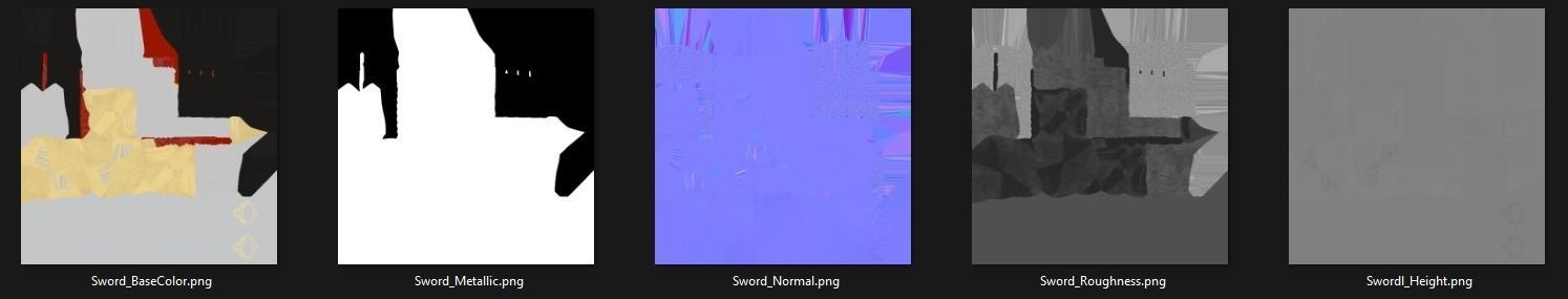 Devil Sword 3D Model No Reference Unique Low-poly 3D model_7