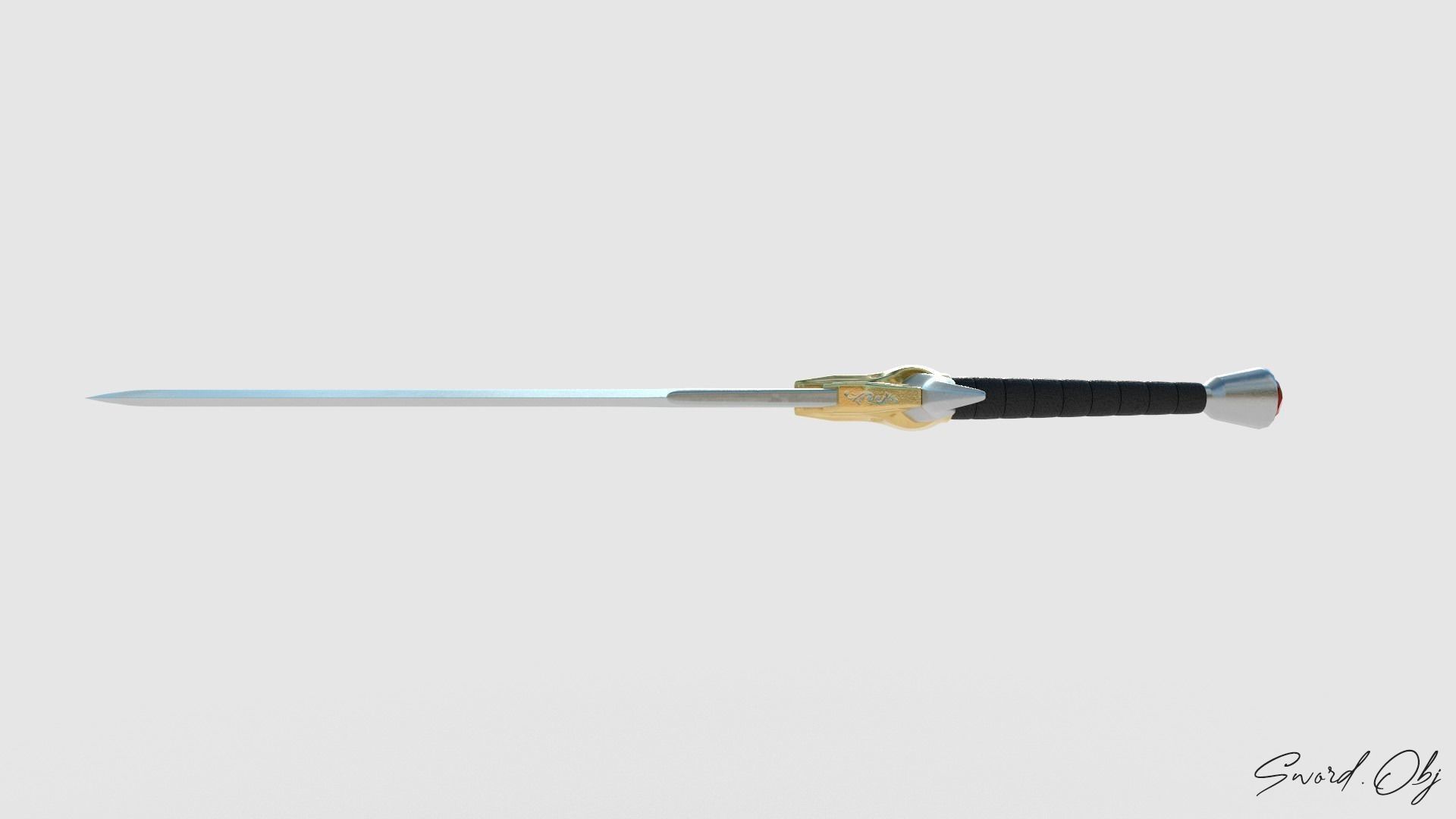 Devil Sword 3D Model No Reference Unique Low-poly 3D model_3