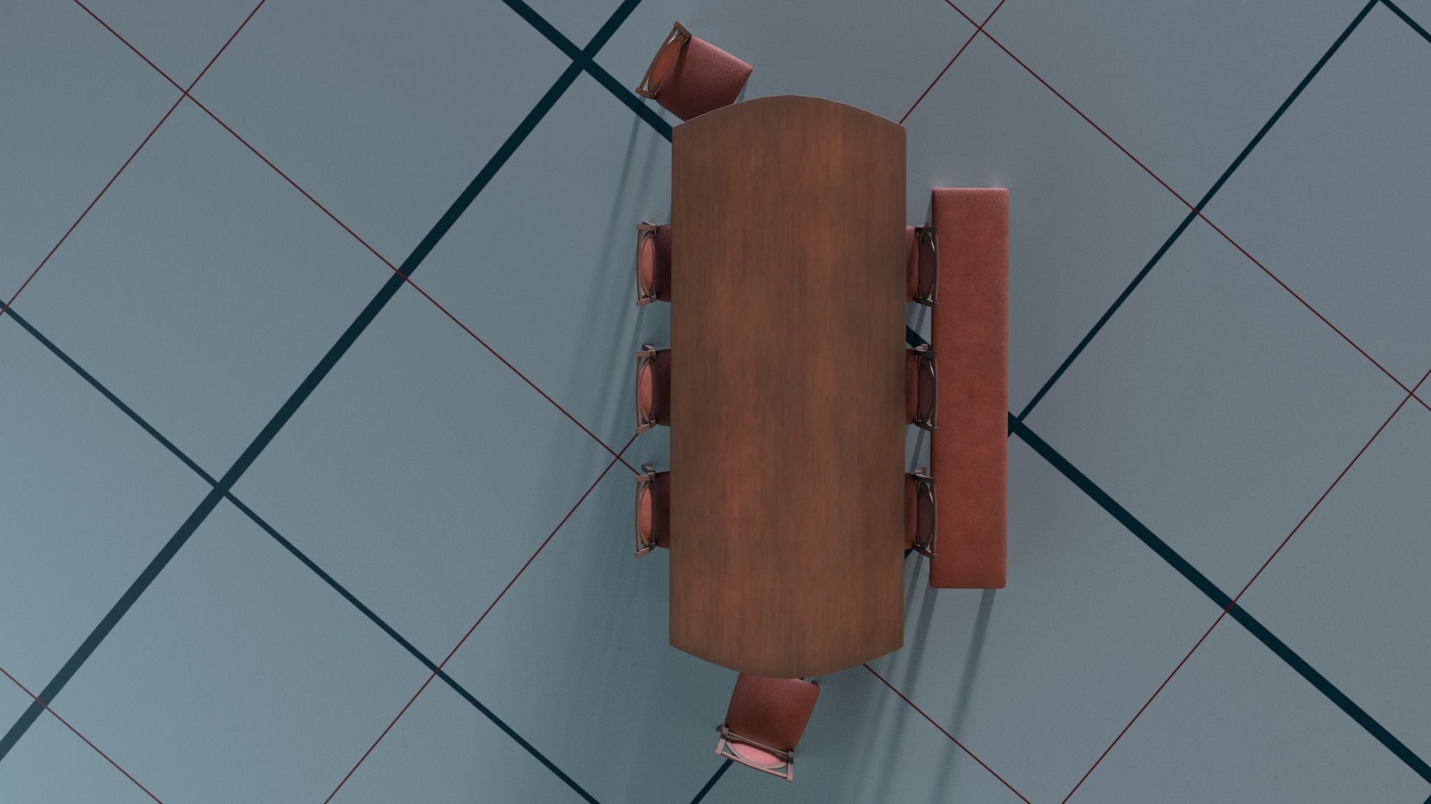 Diring room 3Dmodels PBR 3D model_35