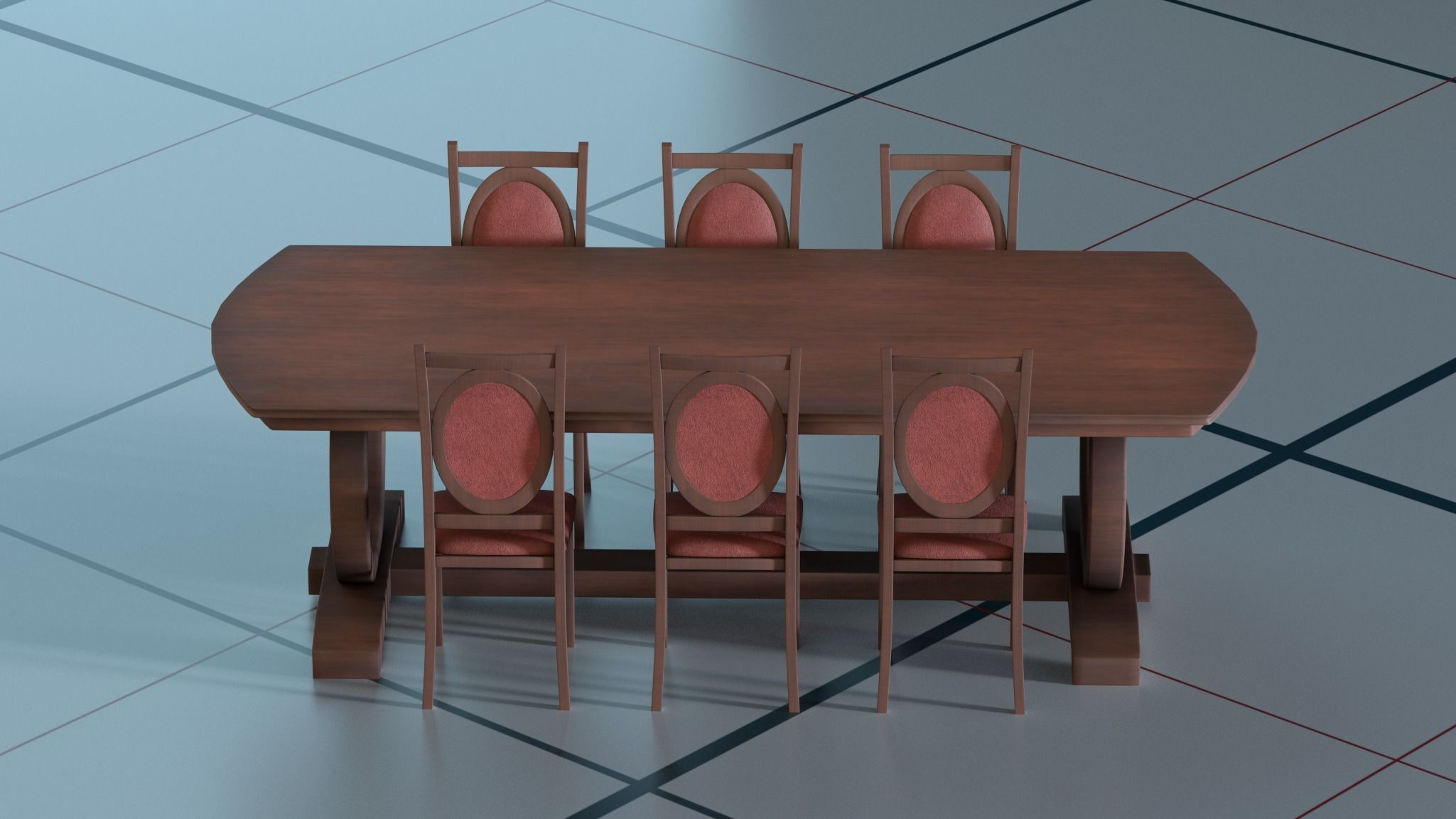 Diring room 3Dmodels PBR 3D model_23