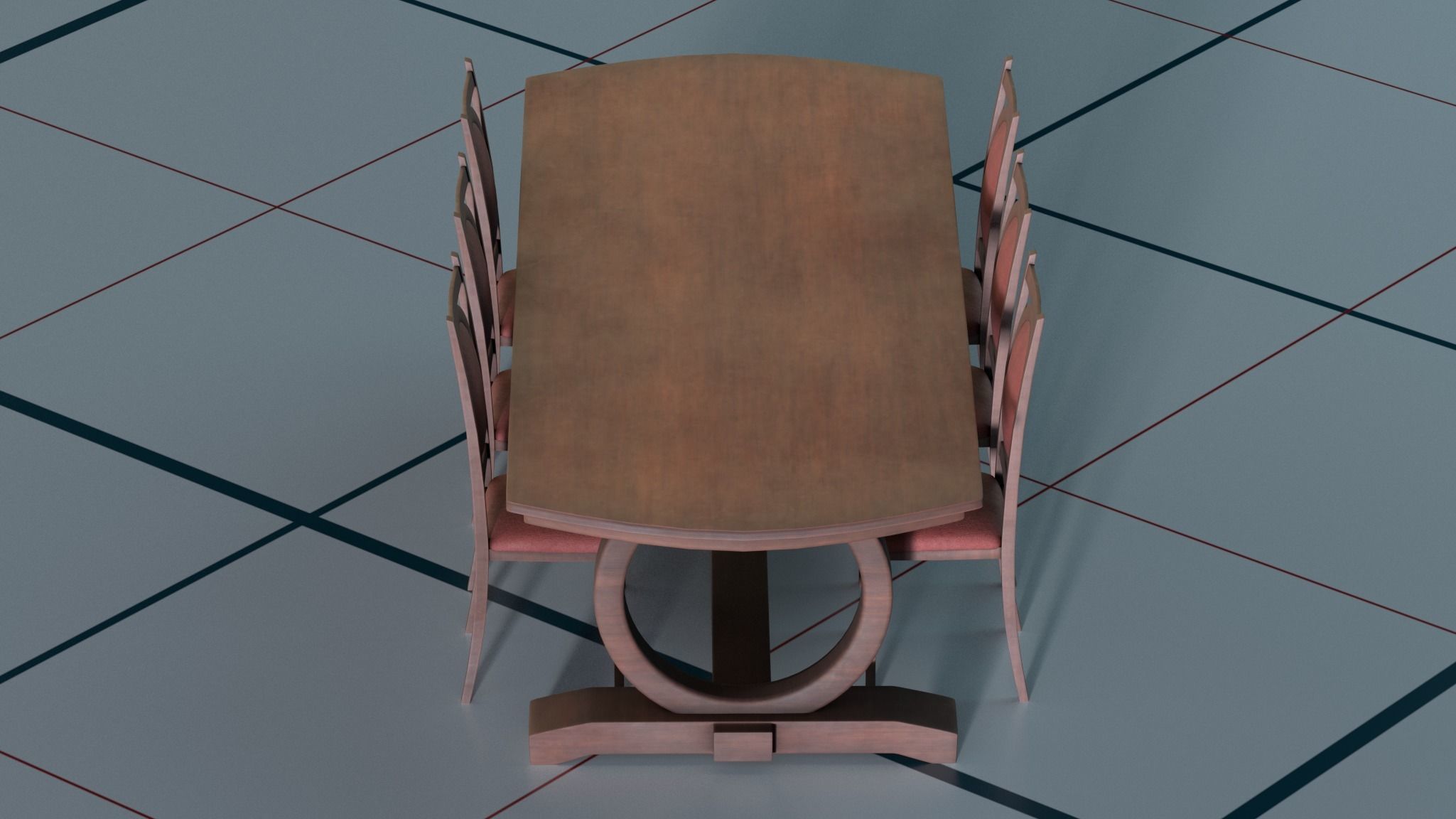 Diring room 3Dmodels PBR 3D model_22