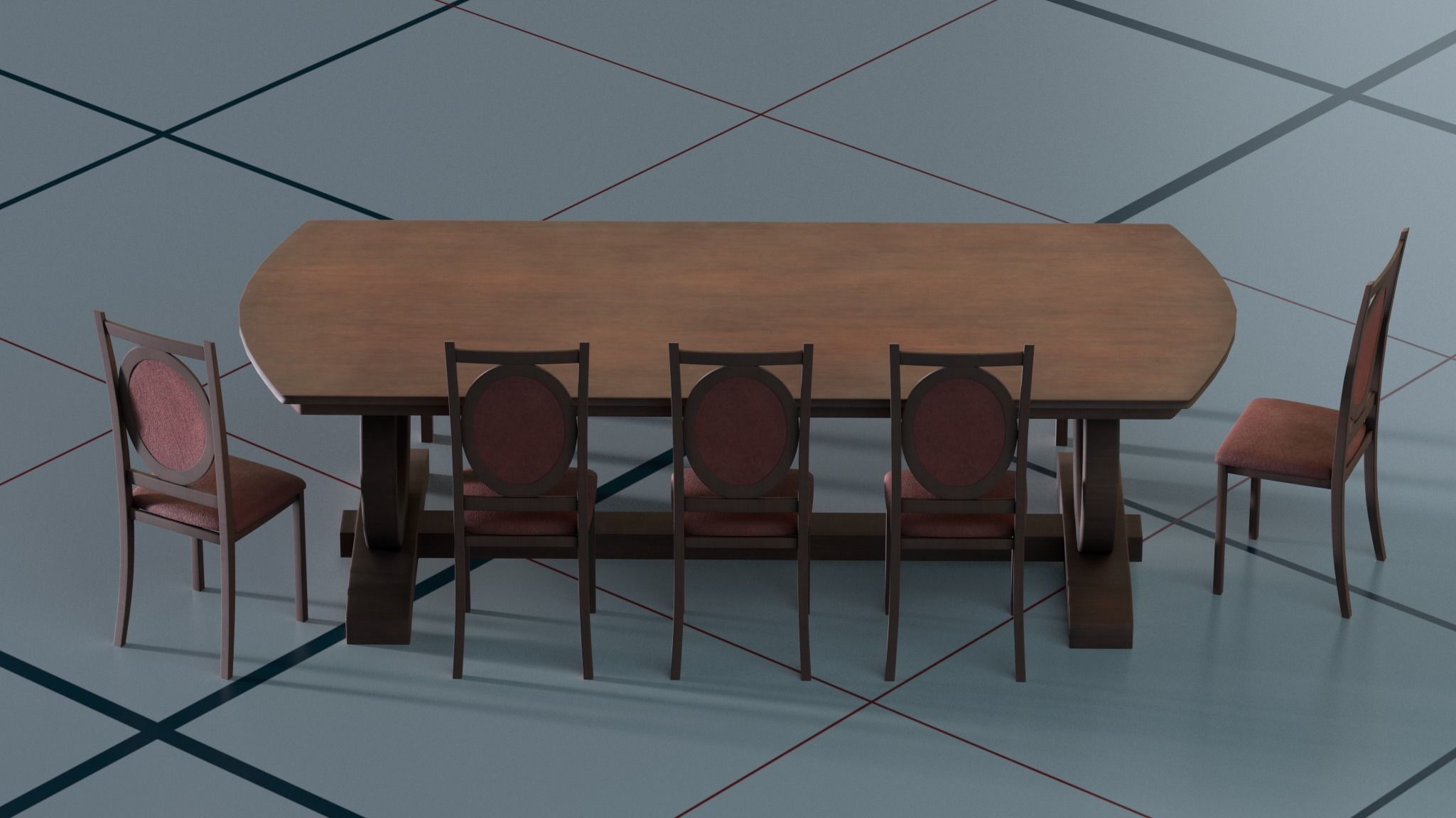 Diring room 3Dmodels PBR 3D model_3