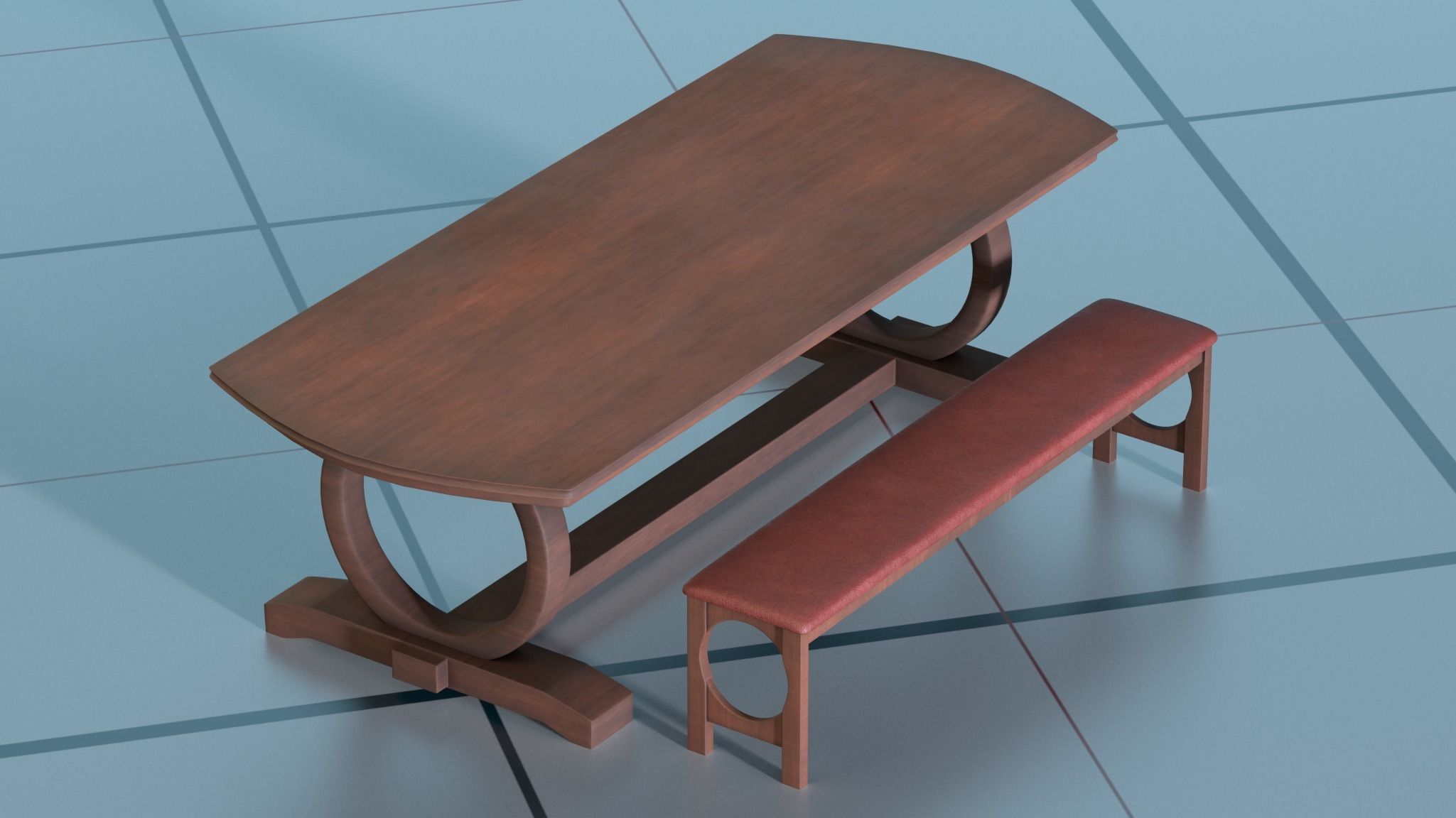 Diring room 3Dmodels PBR 3D model_8