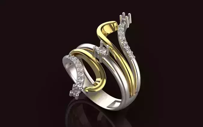 engagement fashion gold ring