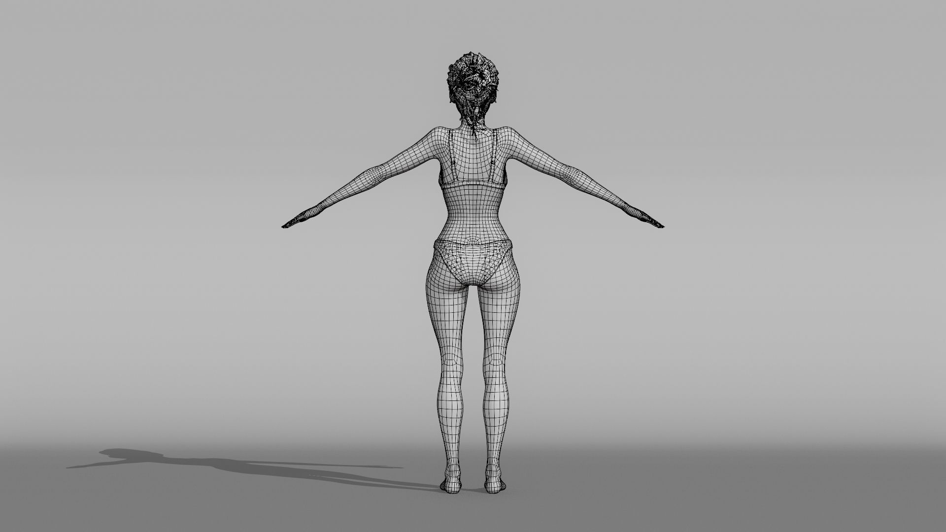 Realistic Female Character - Jongfu 3D model_11