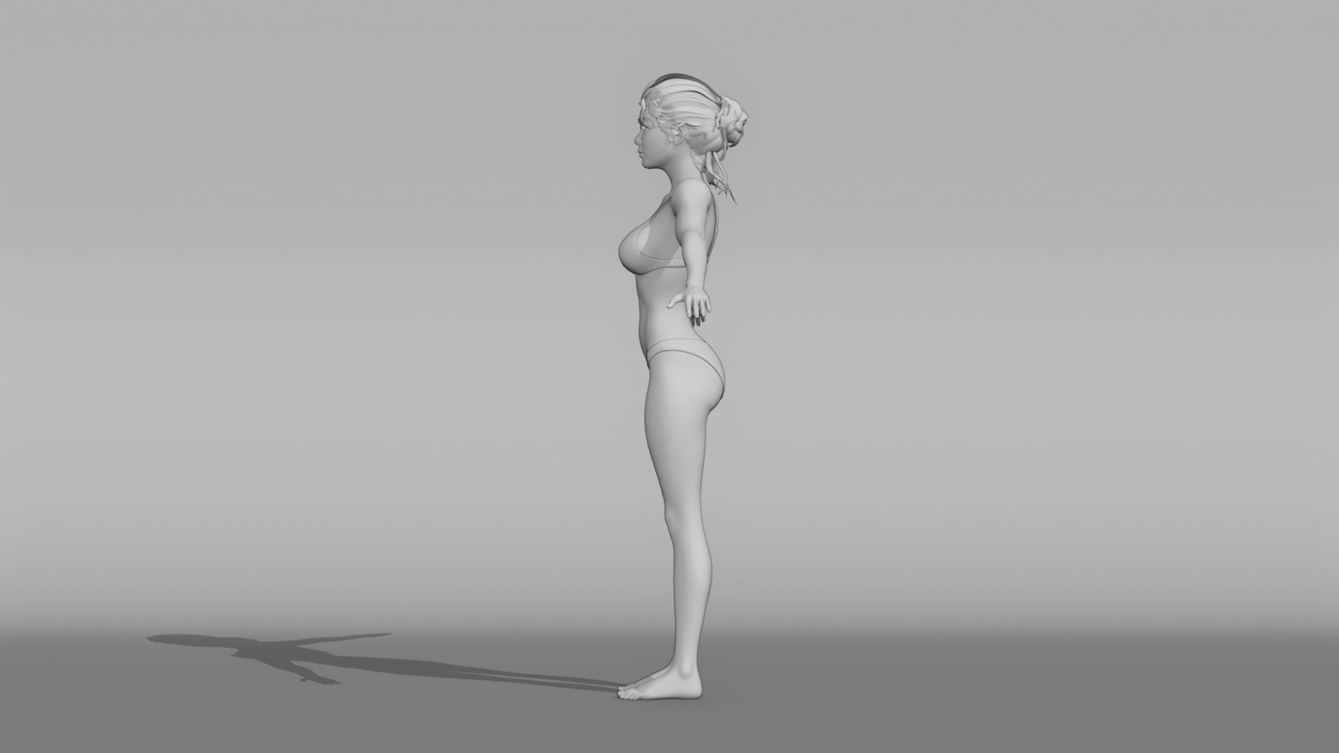 Realistic Female Character - Jongfu 3D model_8