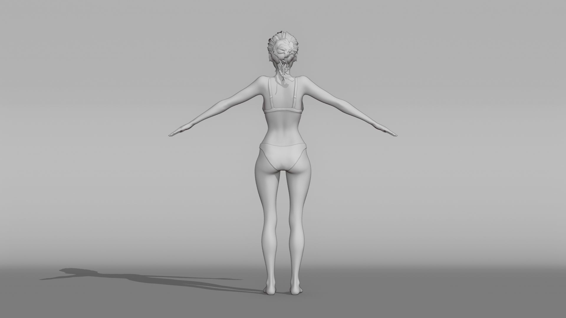 Realistic Female Character - Jongfu 3D model_7
