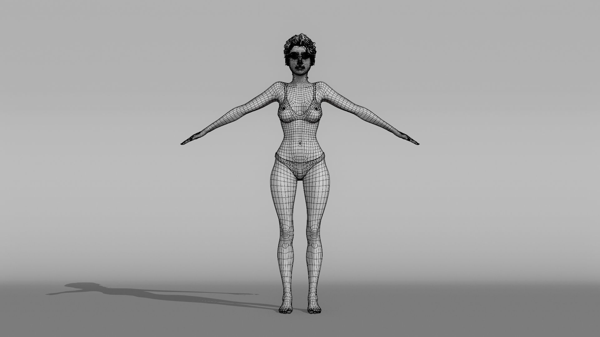 Realistic Female Character - Jongfu 3D model_9