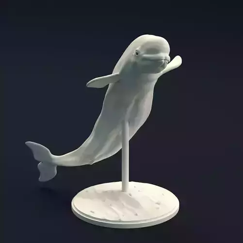 Beluga Whale for 3D Printing 3D print model