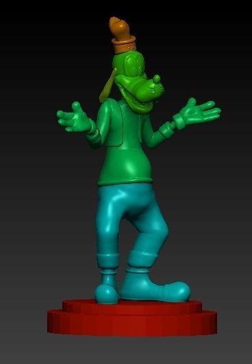 Goofy figurine 3D print model_3