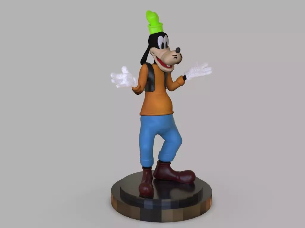 Goofy figurine 3D print model_0
