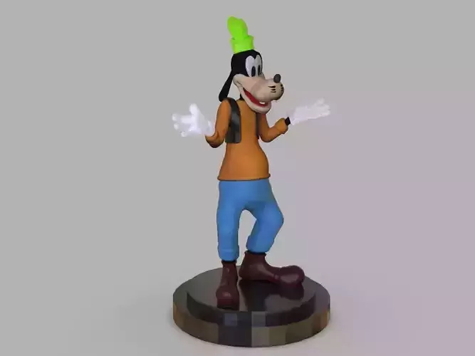 Goofy figurine 3D print model
