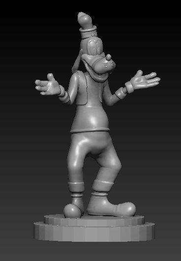 Goofy figurine 3D print model_2