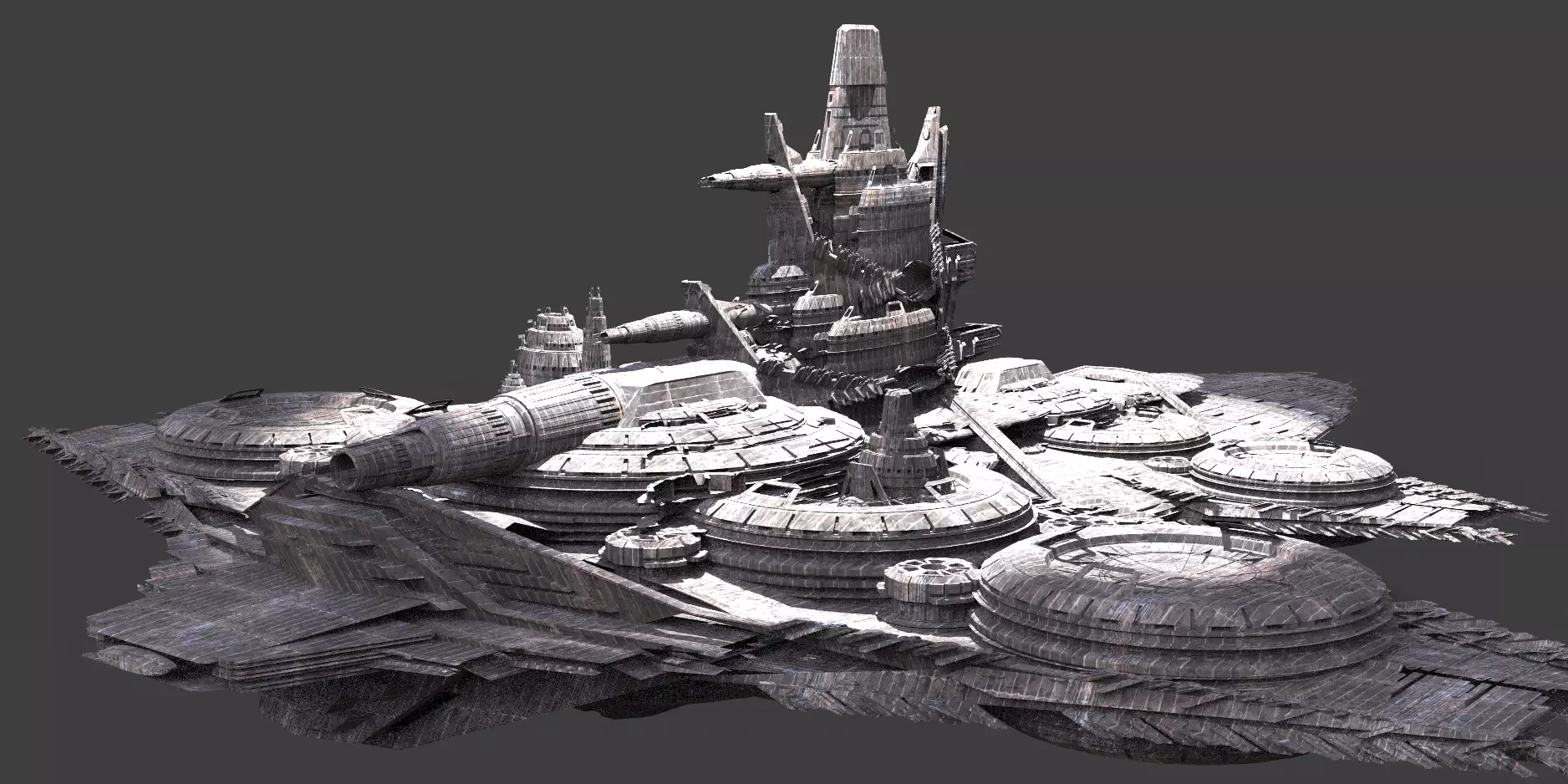 Star Freighter Grand battleship destroyer 3D model