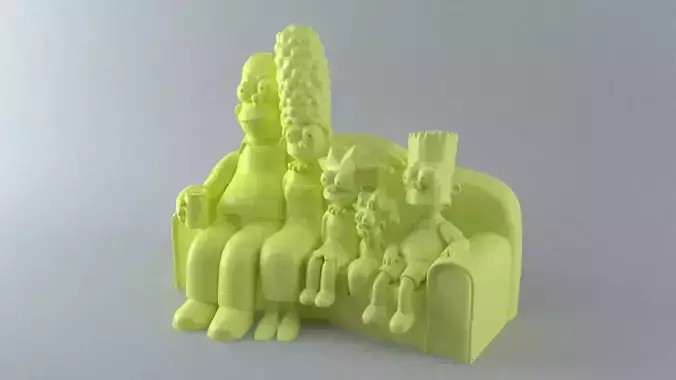The Simpsons Family 3D print model