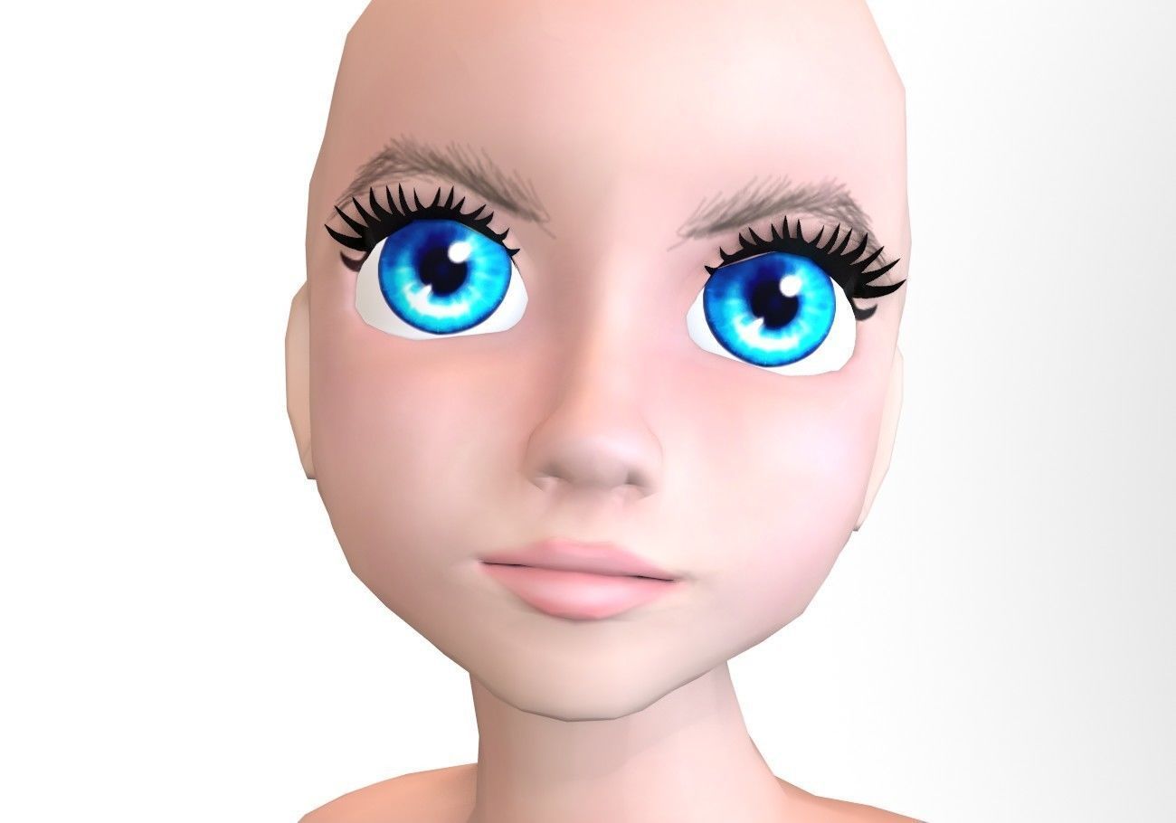 12 eyeballs pair pack  Low-poly 3D model_11