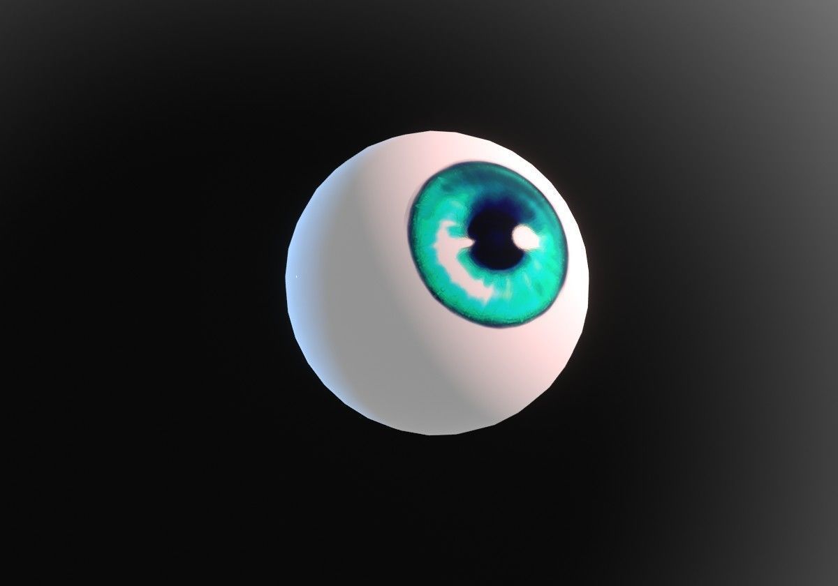 12 eyeballs pair pack  Low-poly 3D model_7
