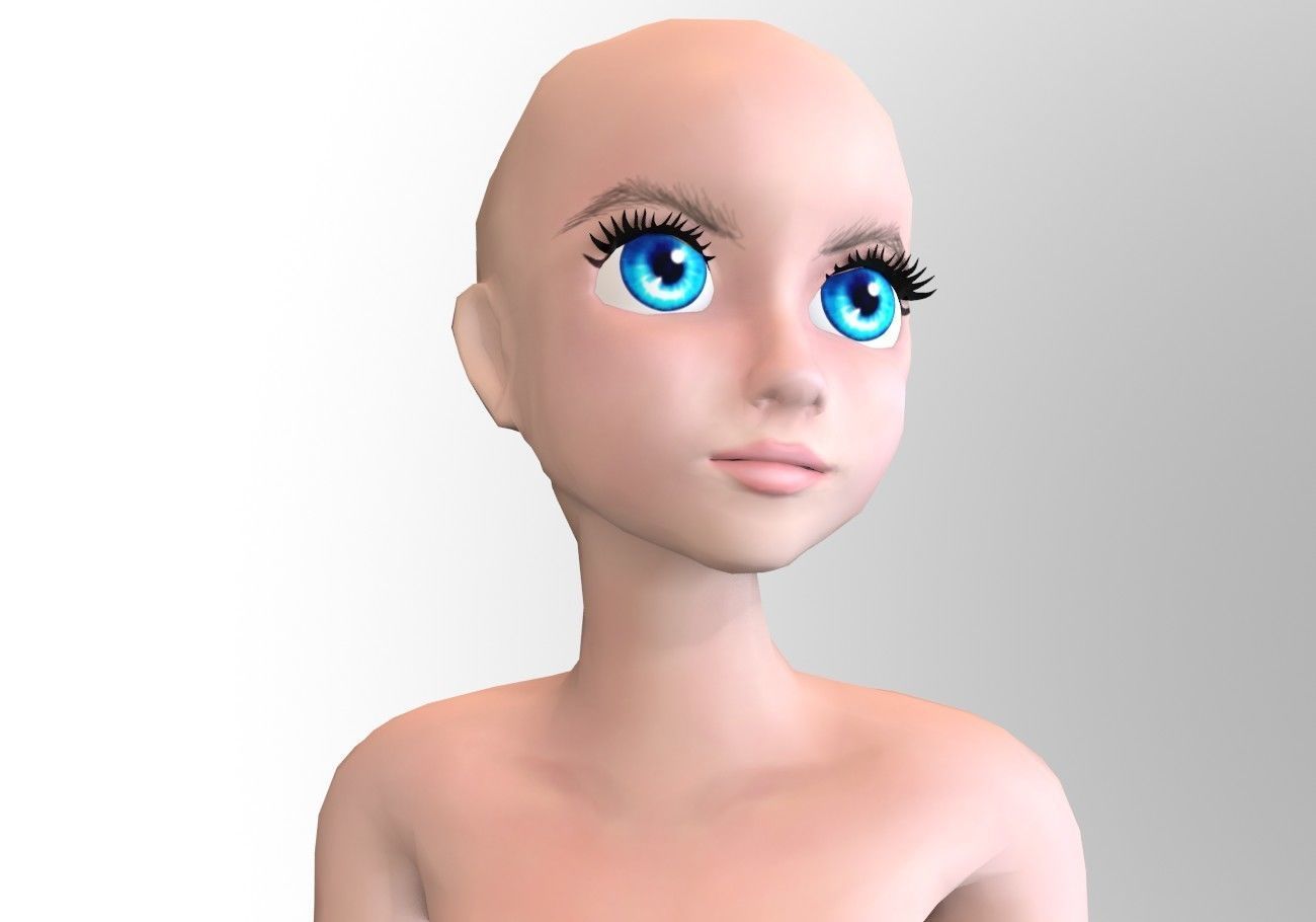 12 eyeballs pair pack  Low-poly 3D model_10