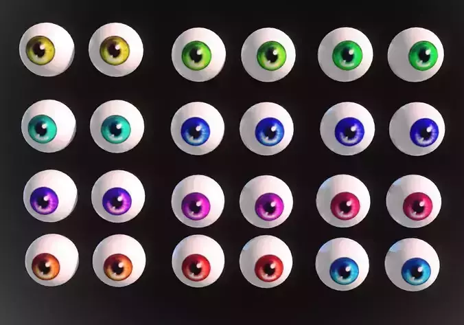 12 eyeballs pair pack 