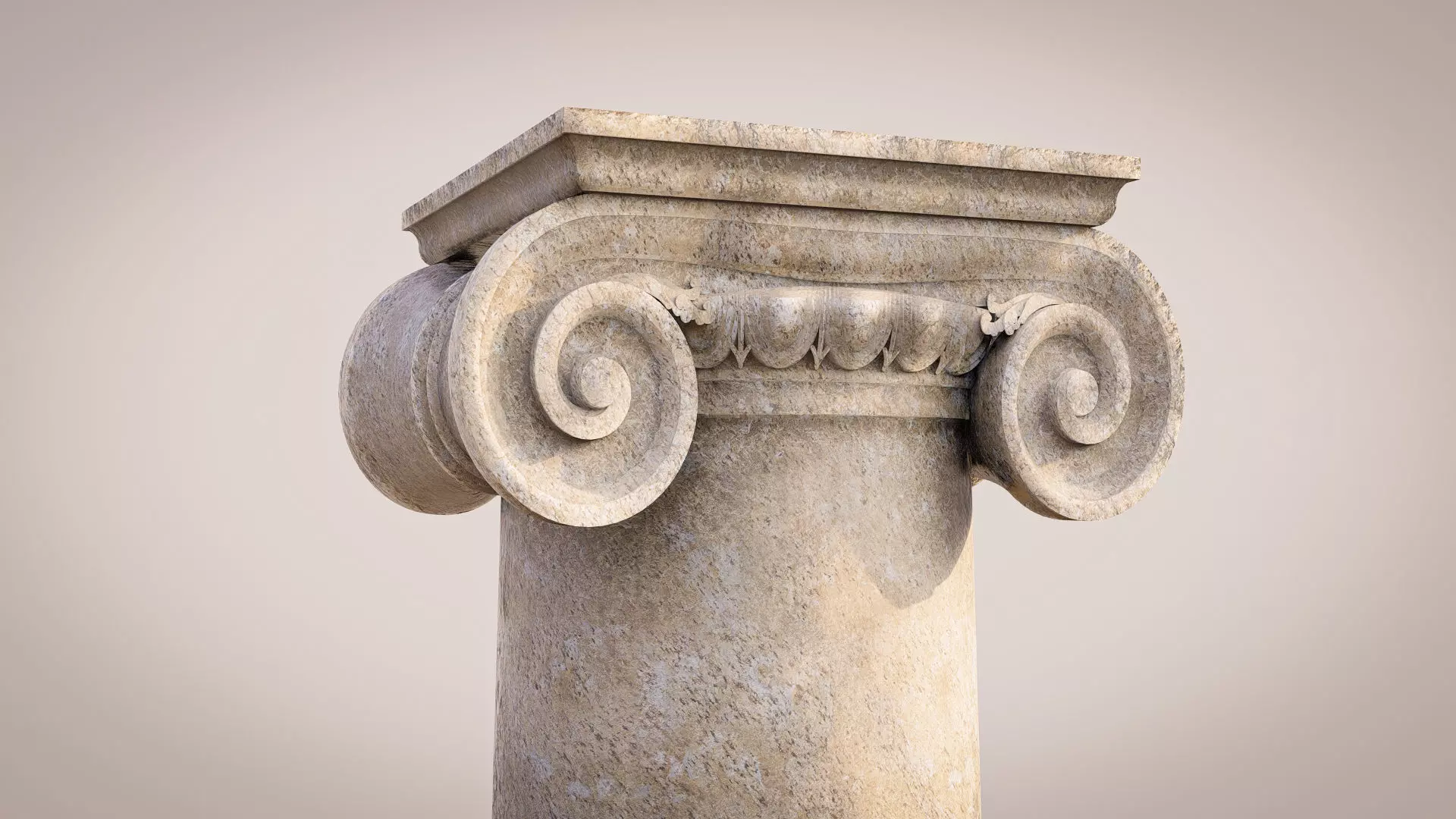 Classic Column Ionic Style 3D model_0