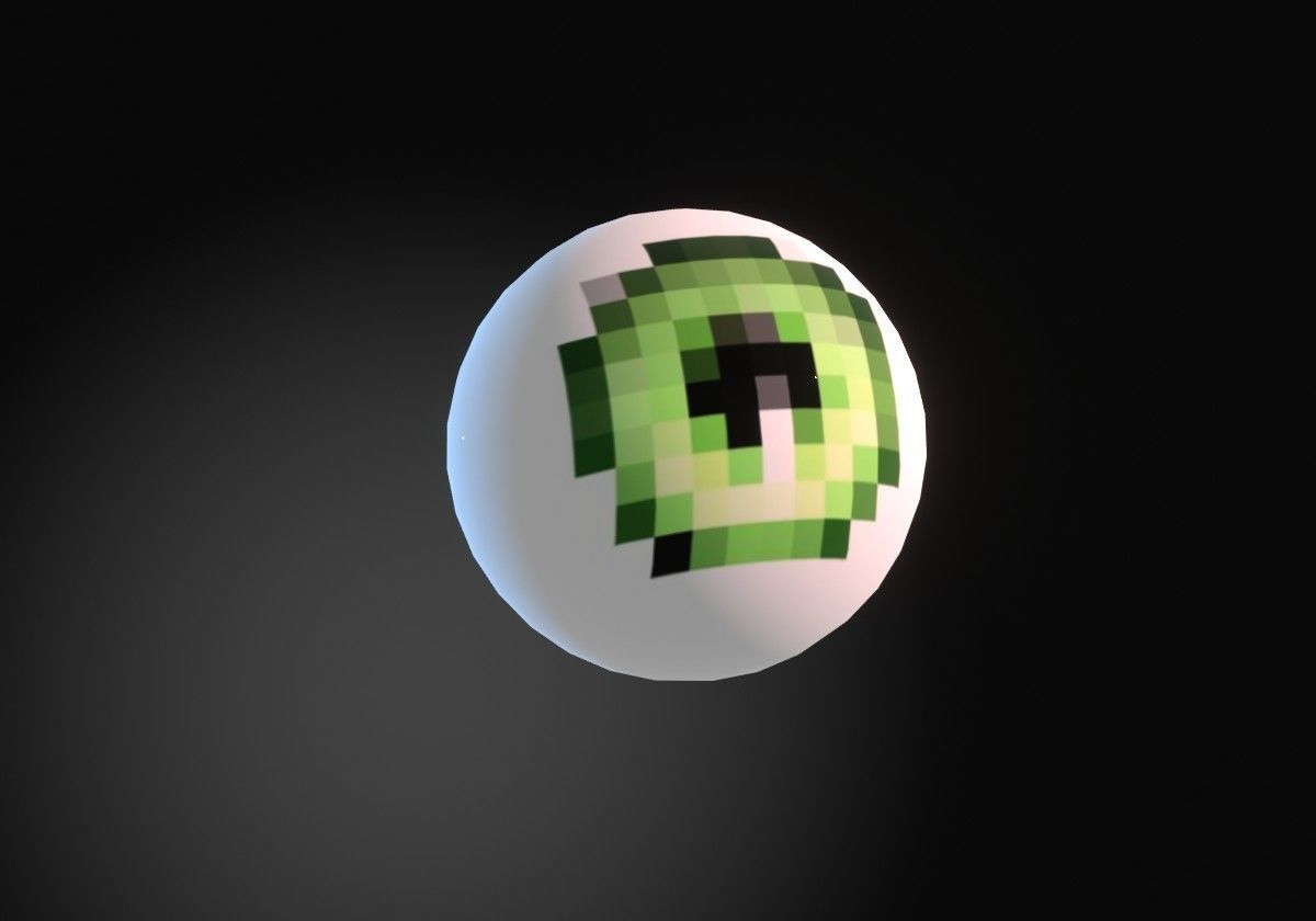 12 eyeballs pair pack pixels Low-poly 3D model_7