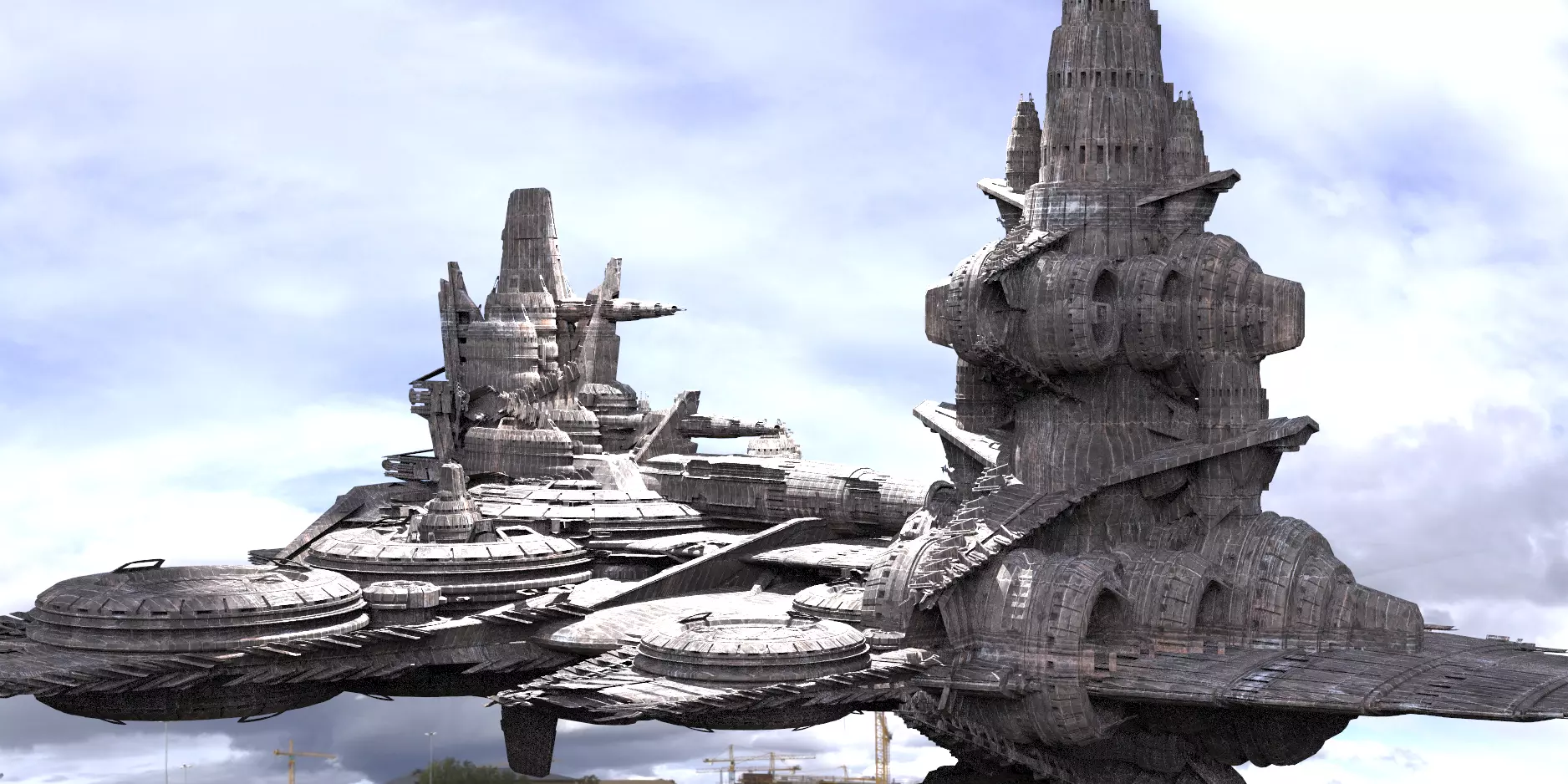 Starship Base Destroyer 3D model_0