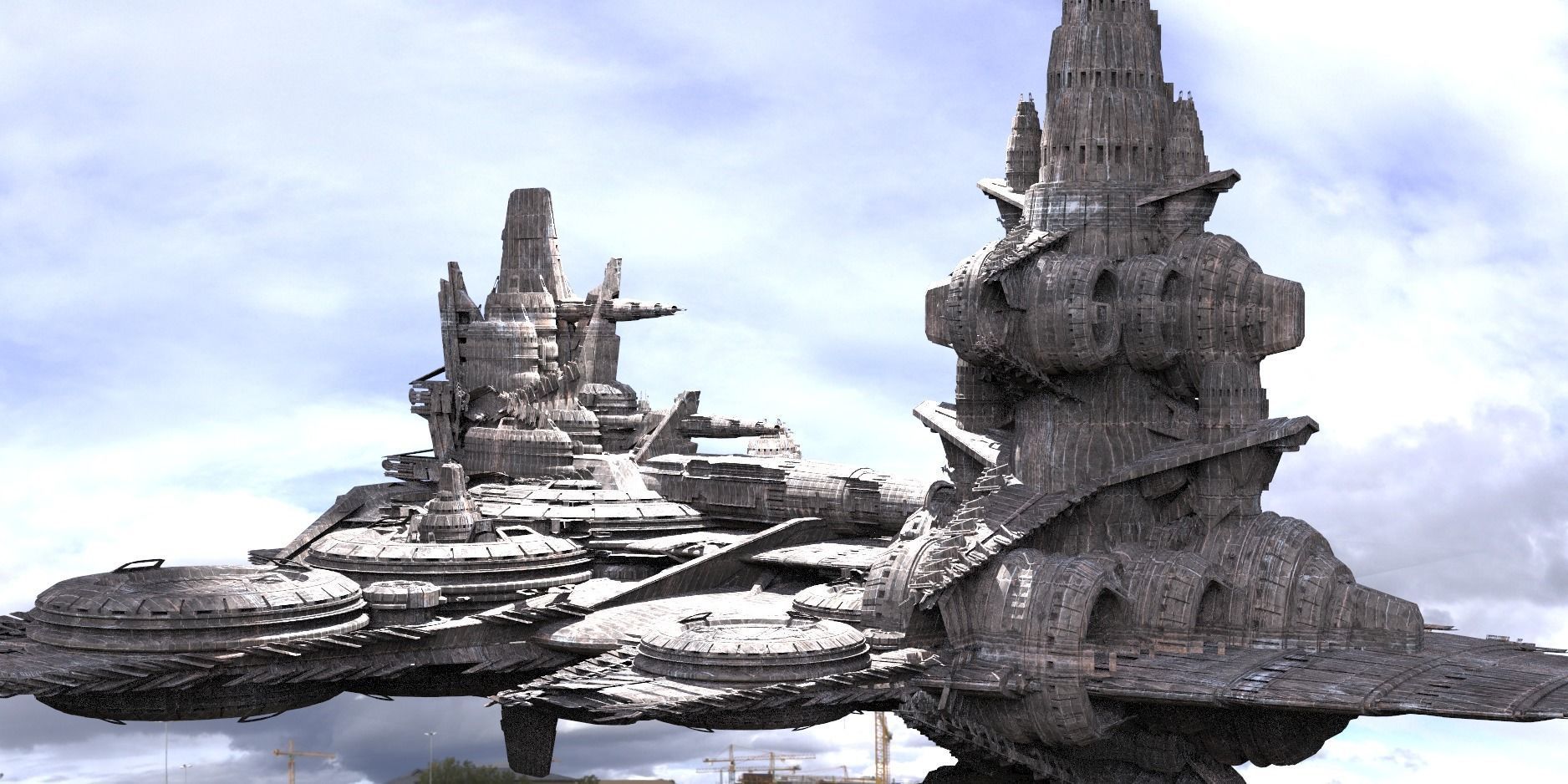 Starship Base Destroyer 3D model_1