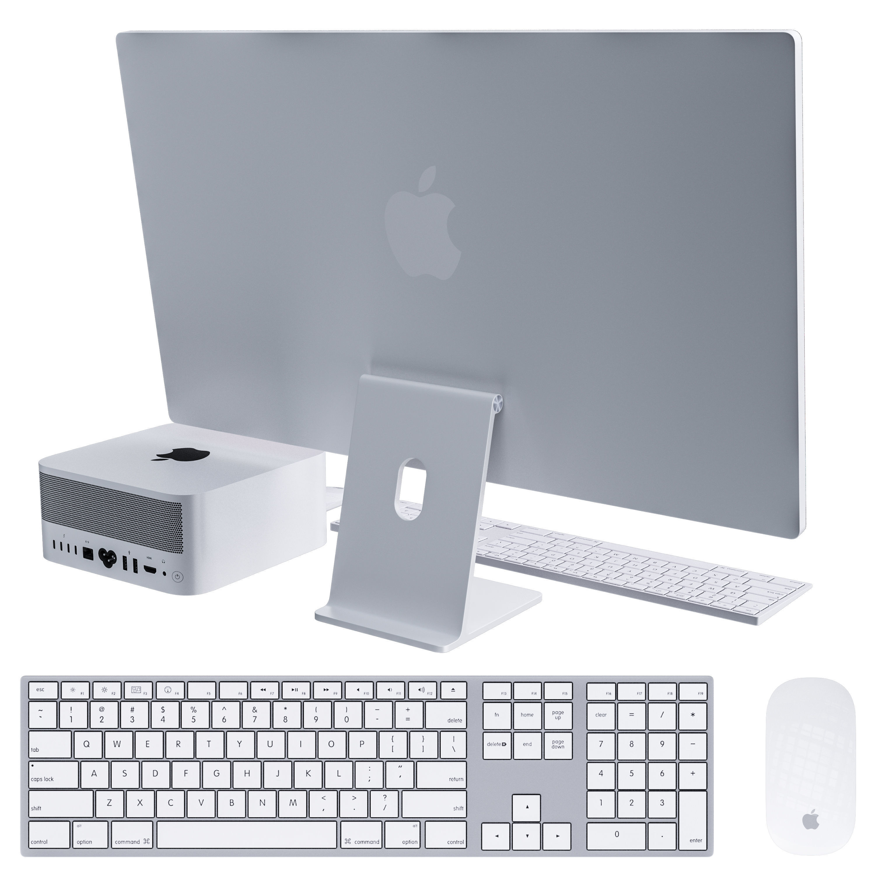 Apple Mac Studio  Studio Display 3D model_2