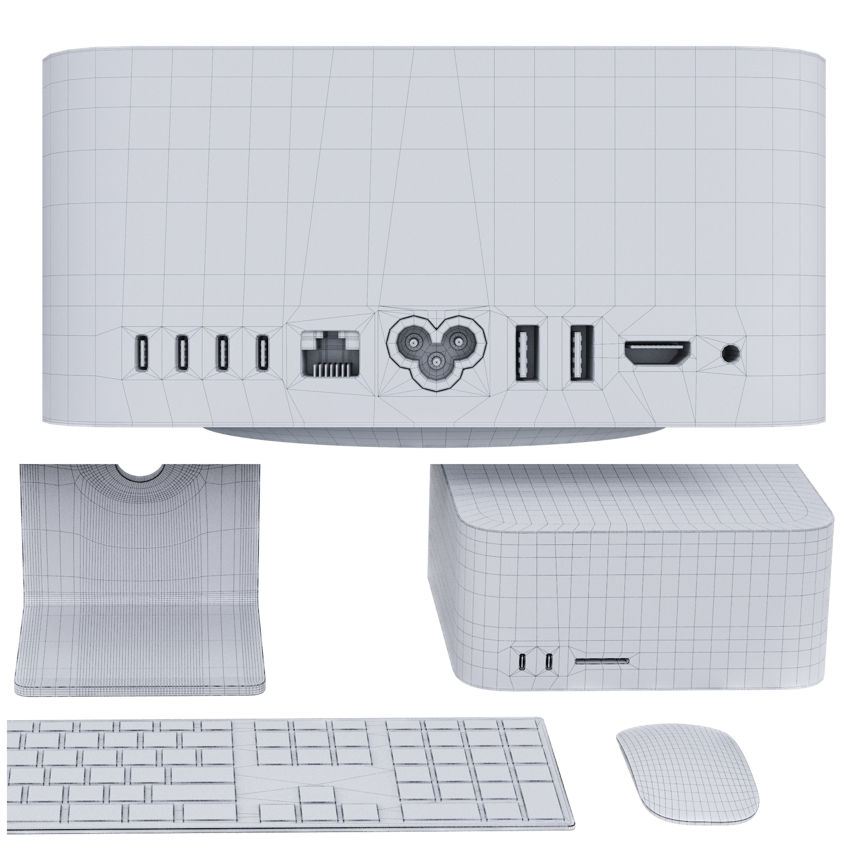 Apple Mac Studio  Studio Display 3D model_5