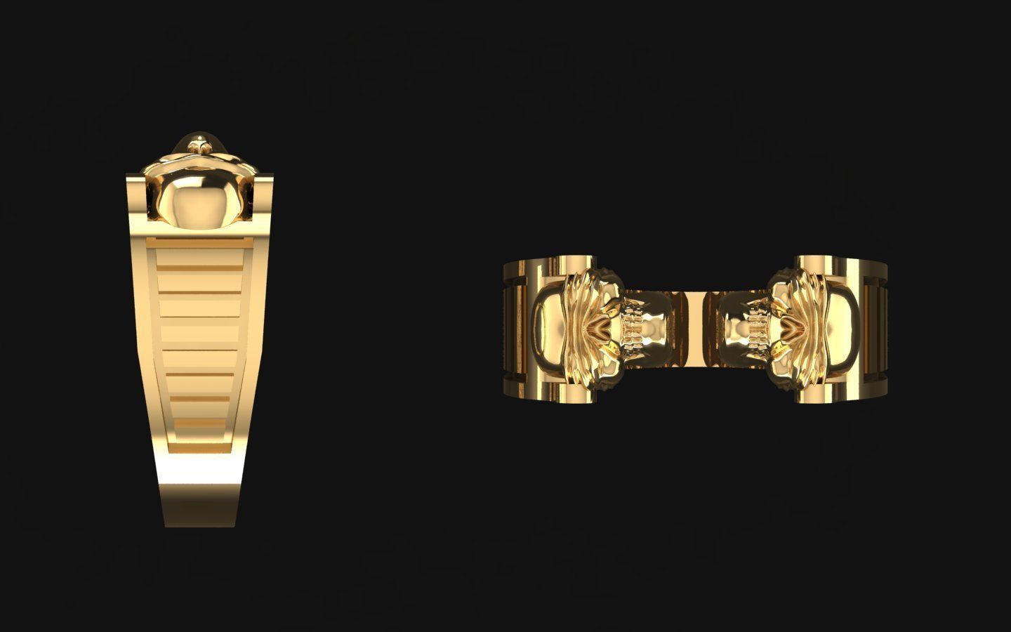 NEO MAN RING SPECIAL SERIES13 SKULL 3D print model_2